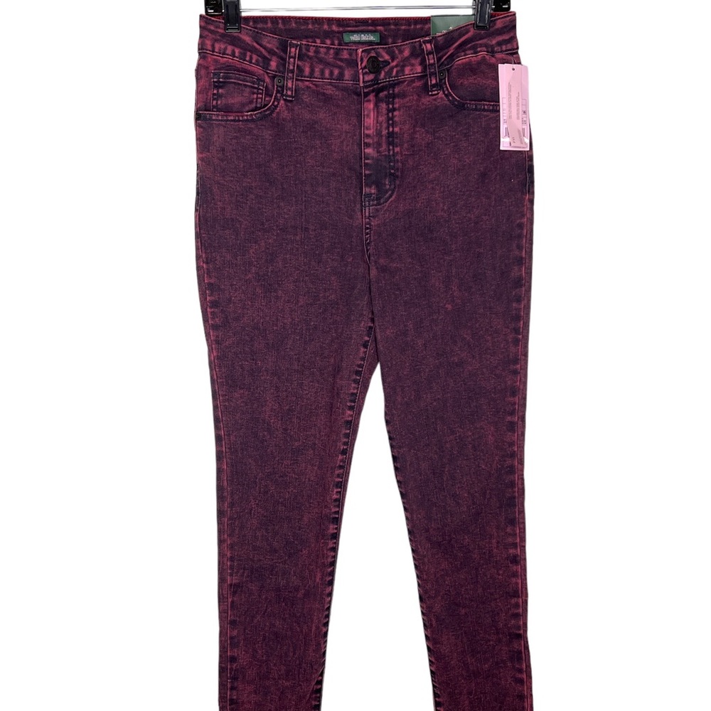 Wild Fable High-Rise Skinny jeans burgundy 8 NWT